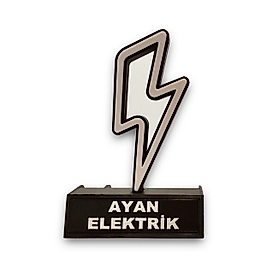 Elektrik Figürlü Masa İsimliği