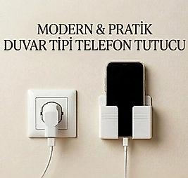 Duvar Tipi Telefon Tutucu