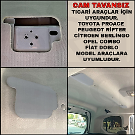 Ticari Araç Tavan Döşeme Kapakları (CAM TAVANSIZ) Açık Gri