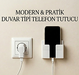 Duvar Tipi Telefon Tutucu