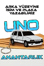 3D Uno Model Anahtarlık