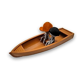 Kayıklı Sevgili Akvaryum Dekoru