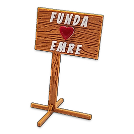 Çiftlere özel tabela