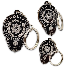 Polis Rozetli Anahtarlık