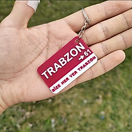 Şehir plaka anahtarlık